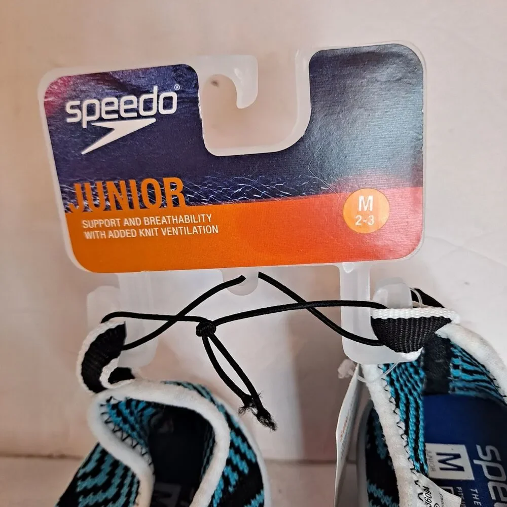 Speedo Junior Surf Strider Water Shoes Big Kid Size M (2/3) Blue Black